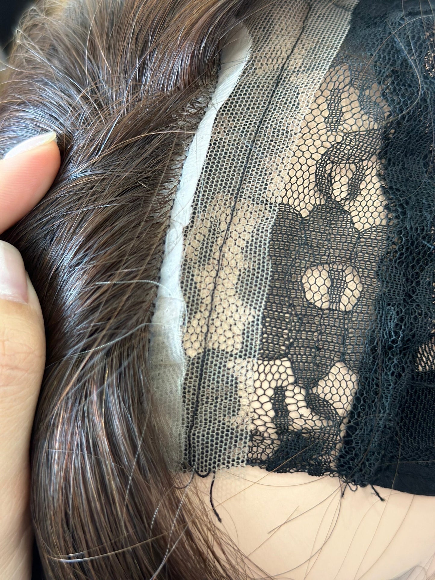 Lavia, handmade silk based Mini Hair Topper, real human hair, best for hair thinning solutions, slight hair loss on top head, light density