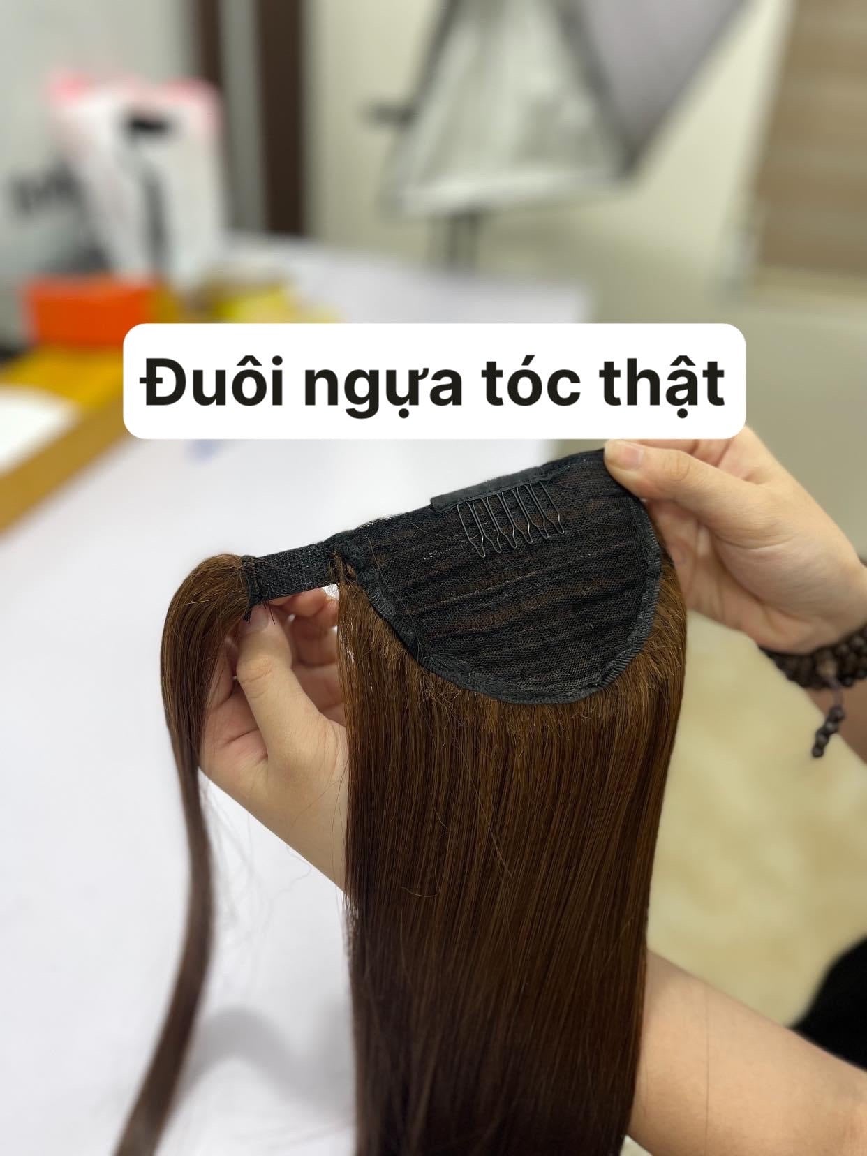 Lavia, ponytail clip in with hair wrap around hair extensions, real human hair, 55cm - 20 inches, in stock, ready to ship