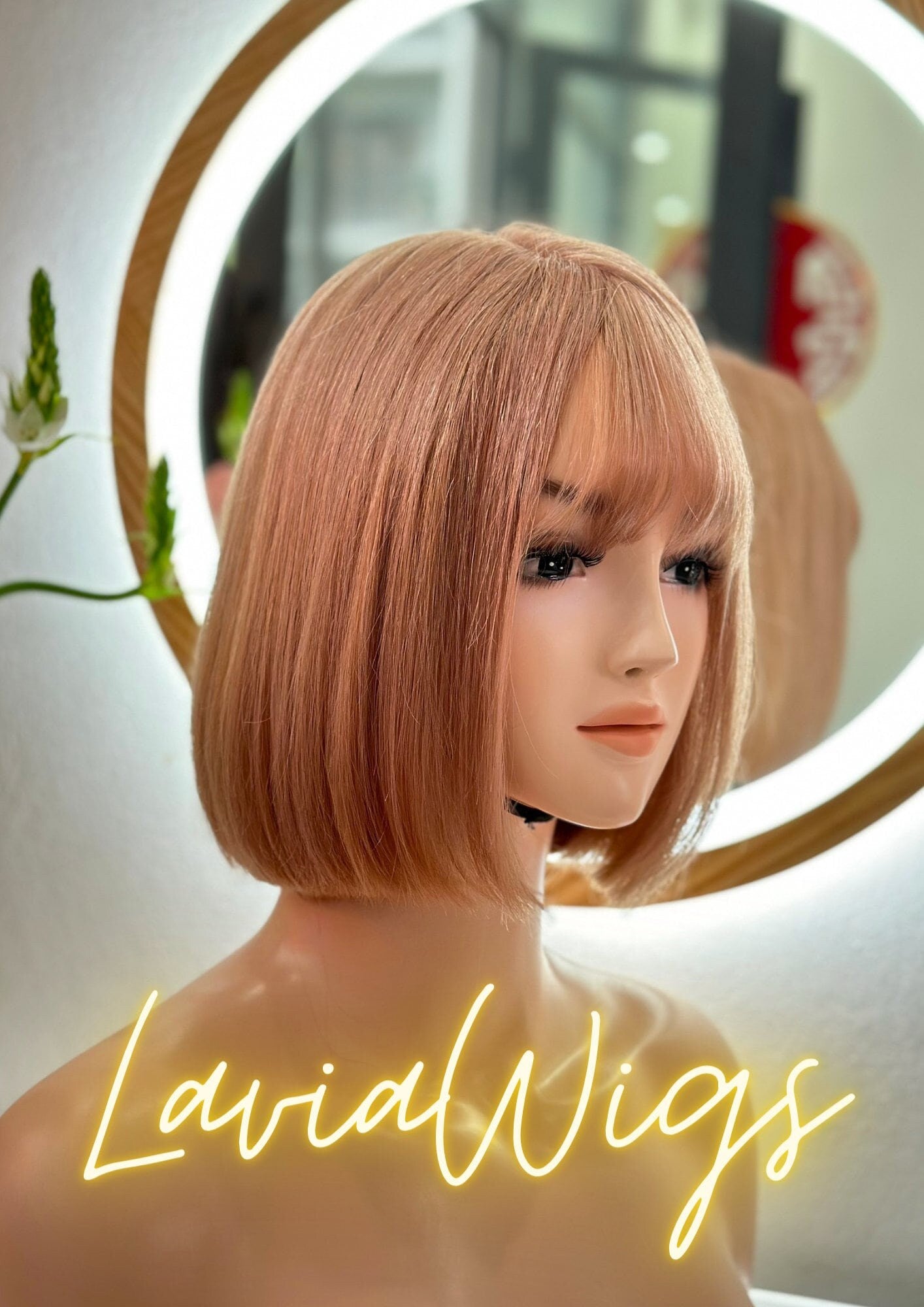 Monofilament pink wig hotsell