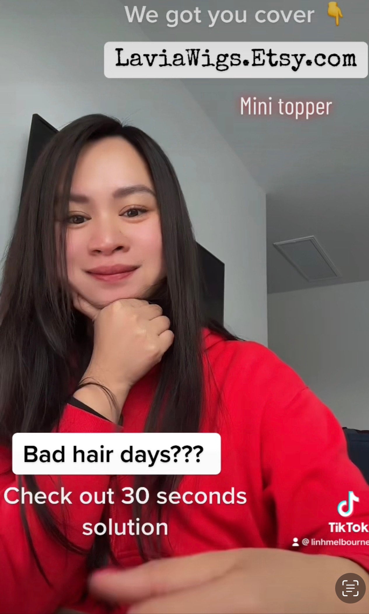 Lavia, handmade silk based Mini Hair Topper, real human hair, best for hair thinning solutions, slight hair loss on top head, light density