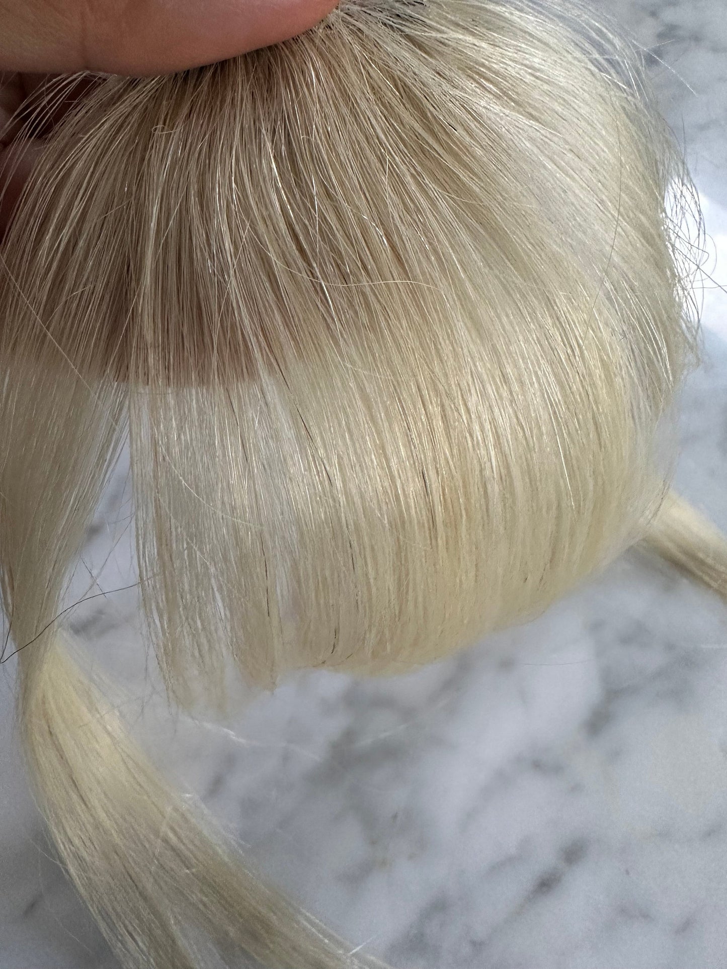 Lavia - Pre-bleached Hair bangs, real hair fringe clips, dye and heat tools OK - Best for effortless changing hair styles, KYA collection