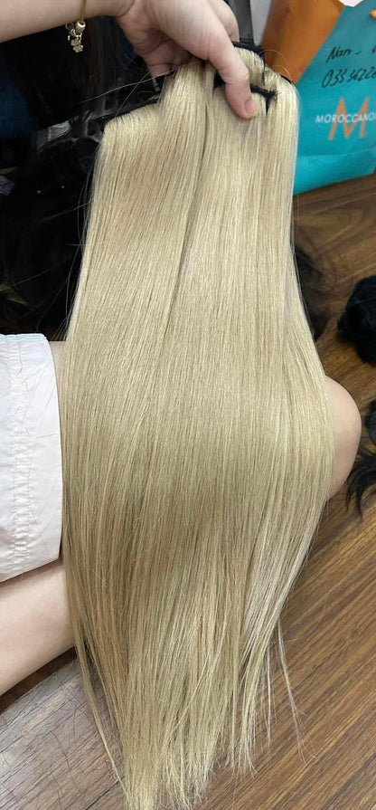 Lavia, clip-in pre-bleached real hair extensions,KYA collection, 100 to 200gram, length options from 18 inches (45cm) to 26 inches (65cm)