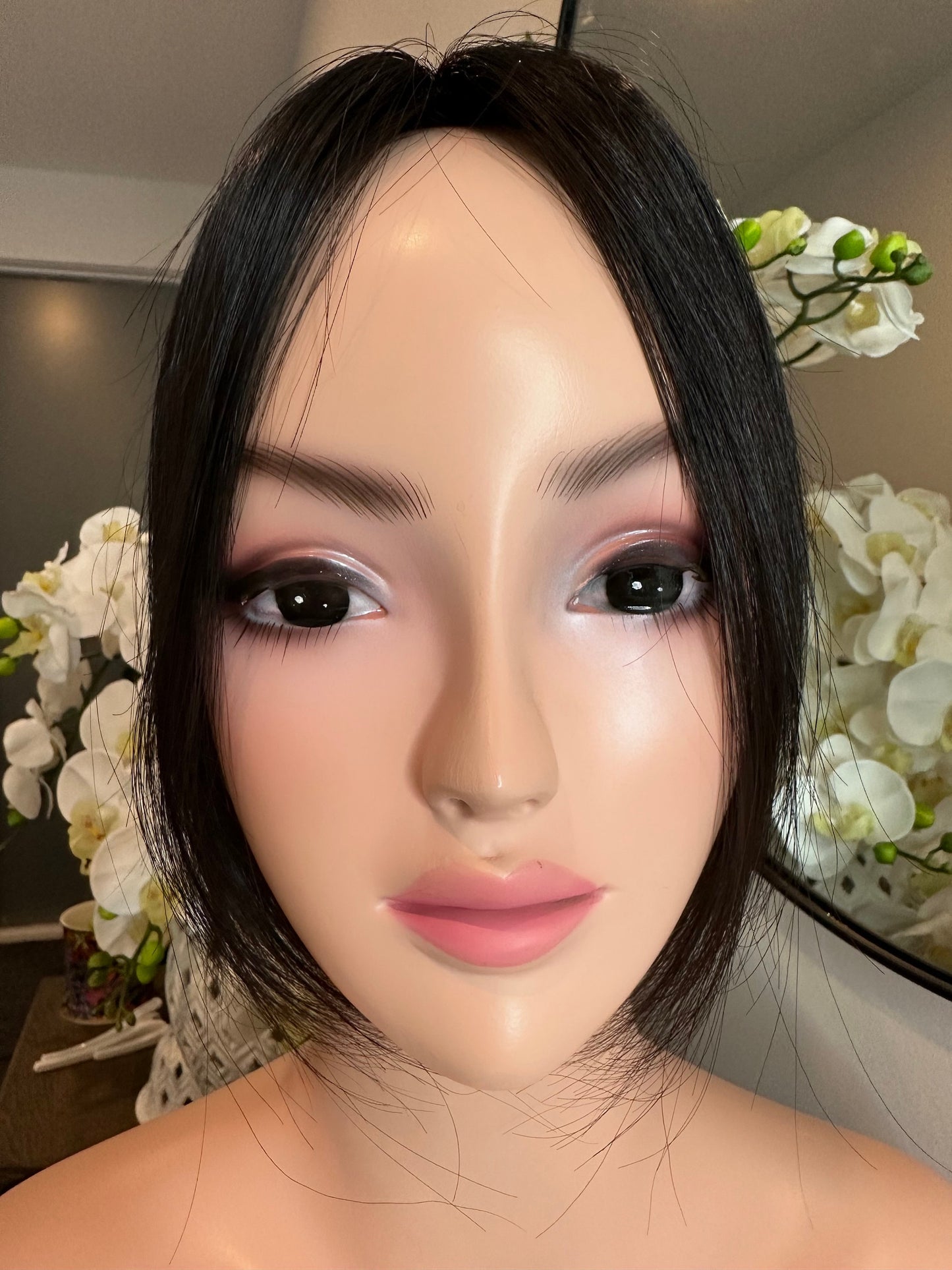 Lavia, silk based Mini Hair Topper Plus, real human hair, best for hair thinning solutions, slight hair loss on top head, medium density