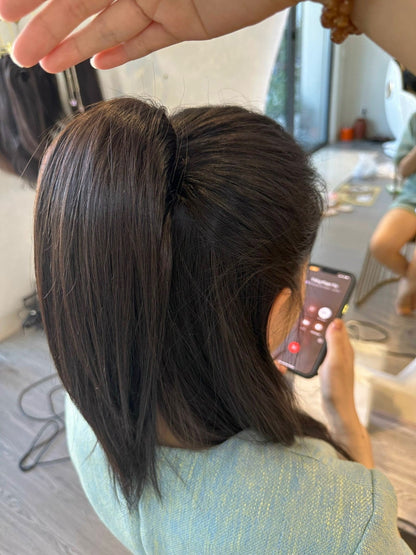Lavia, mini ponytail clip, real human hair