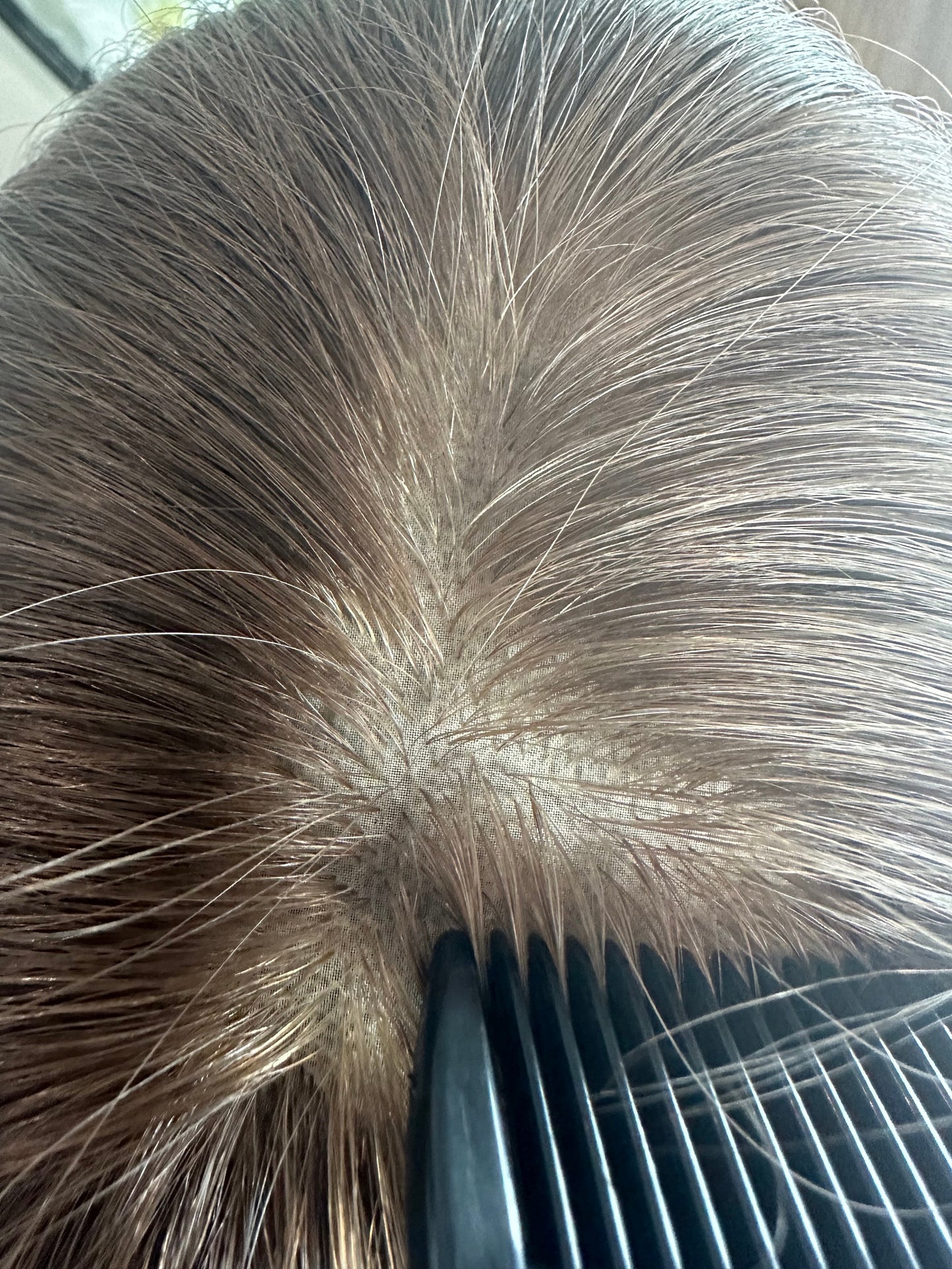 Lavia, deluxe ligh golden brown, high density, free parting, silk based real human hair Topper