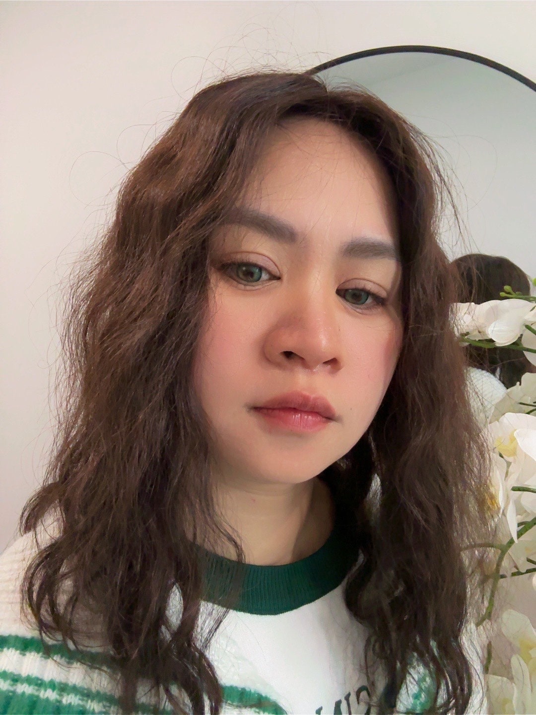 Lavia, deluxe chocolate brown curly silk base real human hair Topper, free parting, best for larger area of hair loss