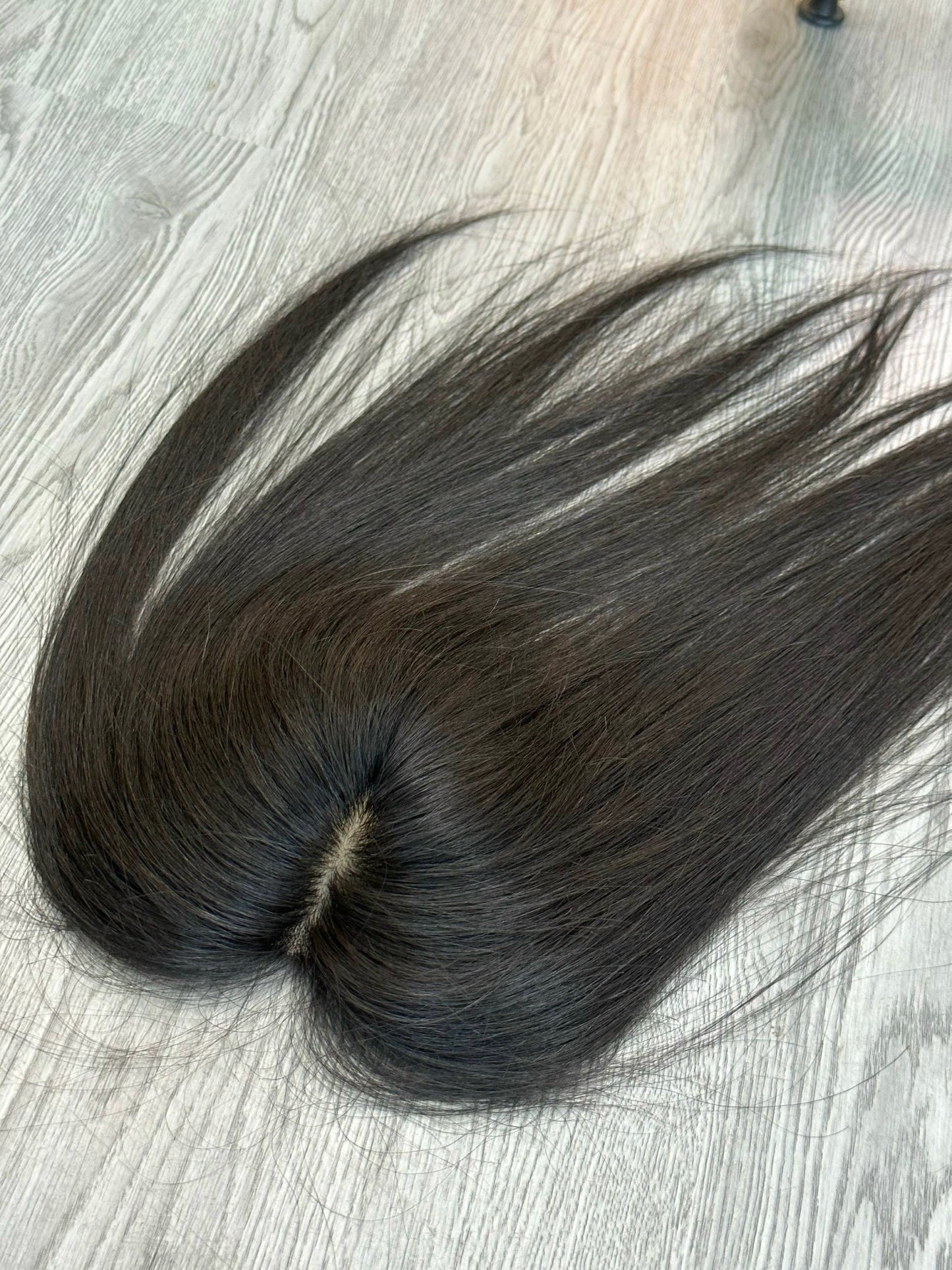 Lavia, lux silk base, medium density,real human hair Topper, free parting, 4*4 base size