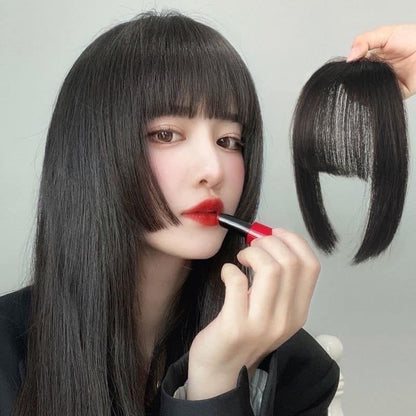 Lavia - Handmade Hime Fringe Style Hair bangs, real hair fringe clips, dye and heat tools OK - Best for effortless changing hair styles