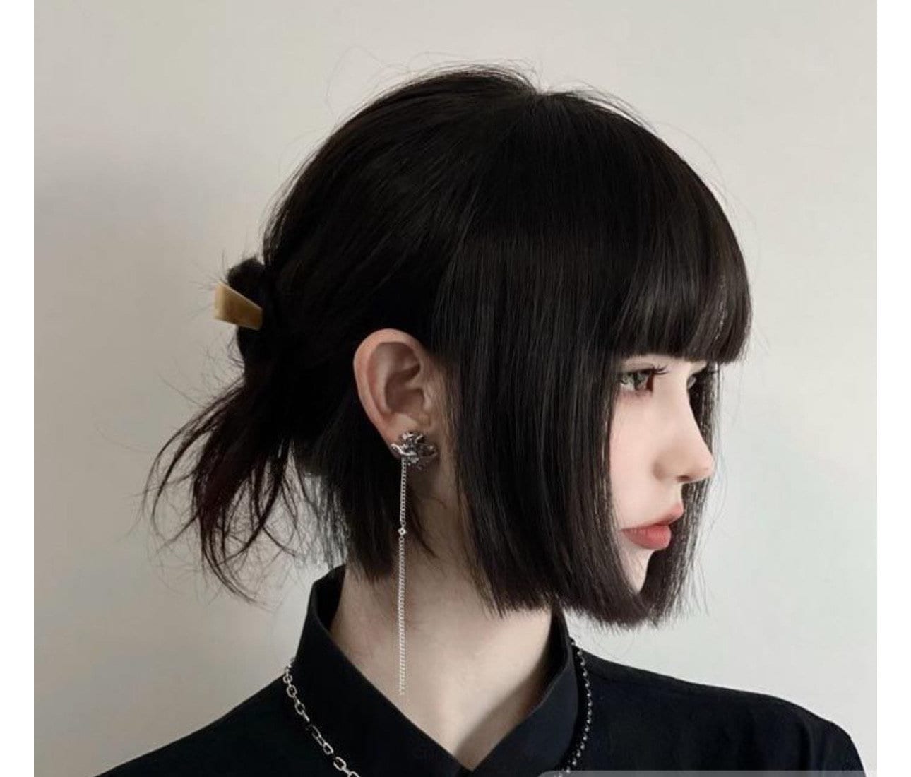 Lavia - Handmade Hime Fringe Style Hair bangs, real hair fringe clips, dye and heat tools OK - Best for effortless changing hair styles