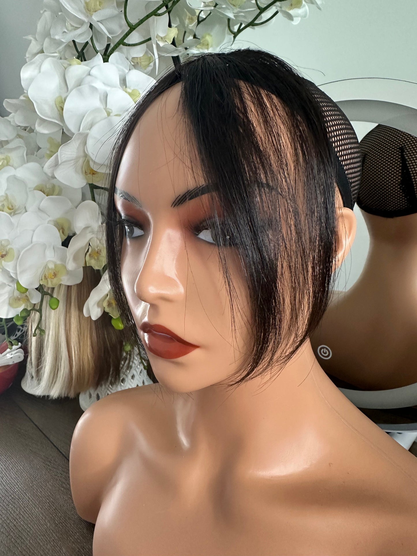 Lavia - Handmade long Hair bangs, real hair fringe clips, dye and heat tools OK - Best for effortless changing hair styles